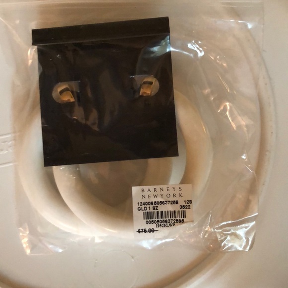 KENNTH JAY LANE  XL Resin Hoop Earrings - Picture 4 of 6